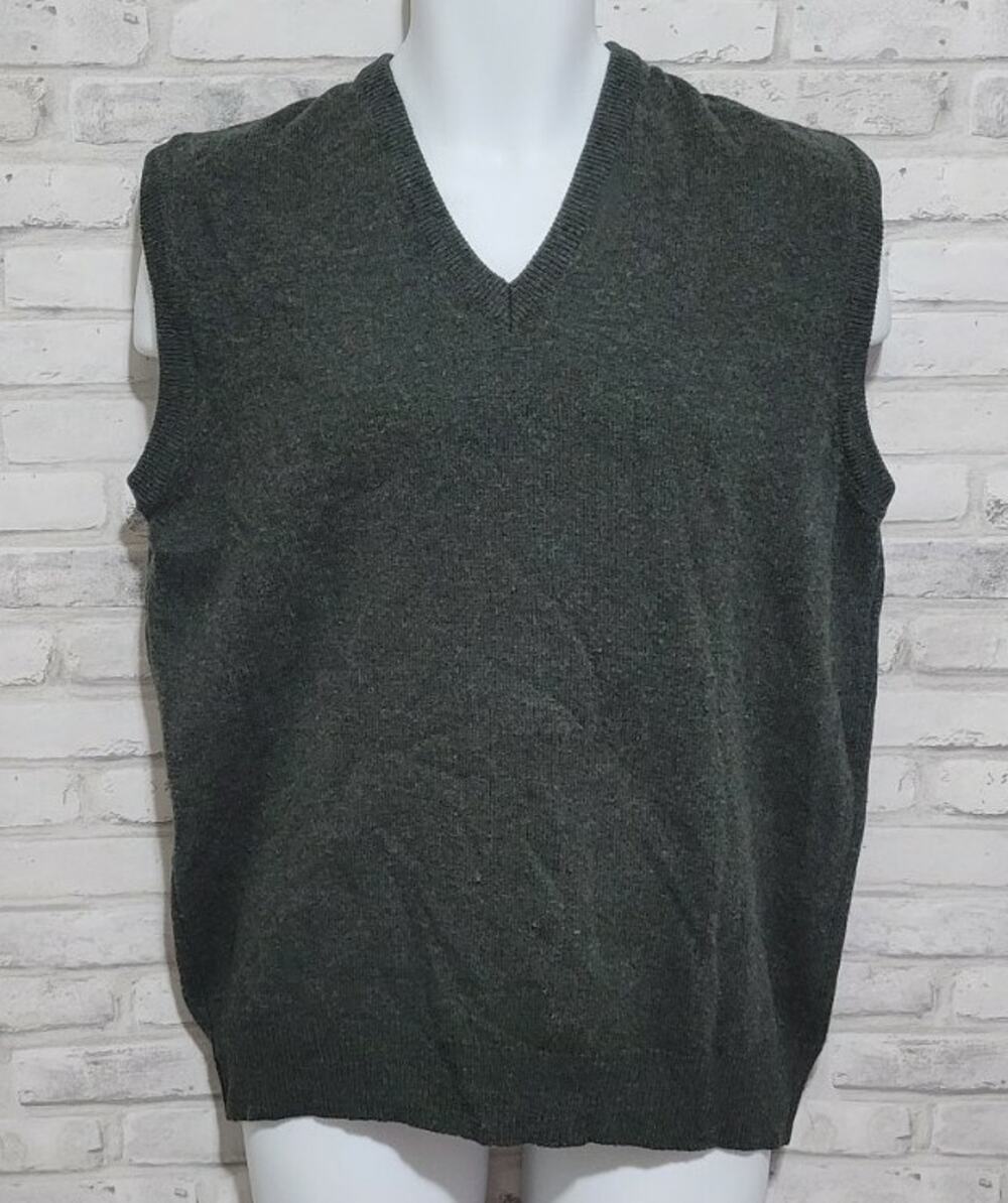 Oxford 100% Lambs Wool Knit Pullover Sweater Vest Mens Size 40